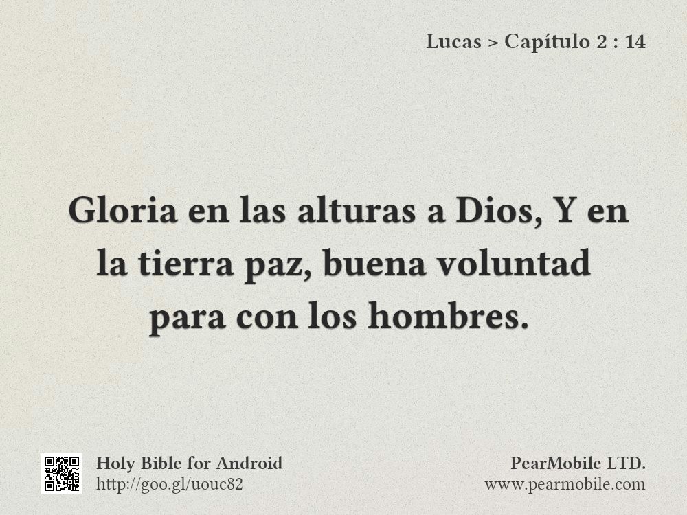Lucas, Capítulo 2:14
